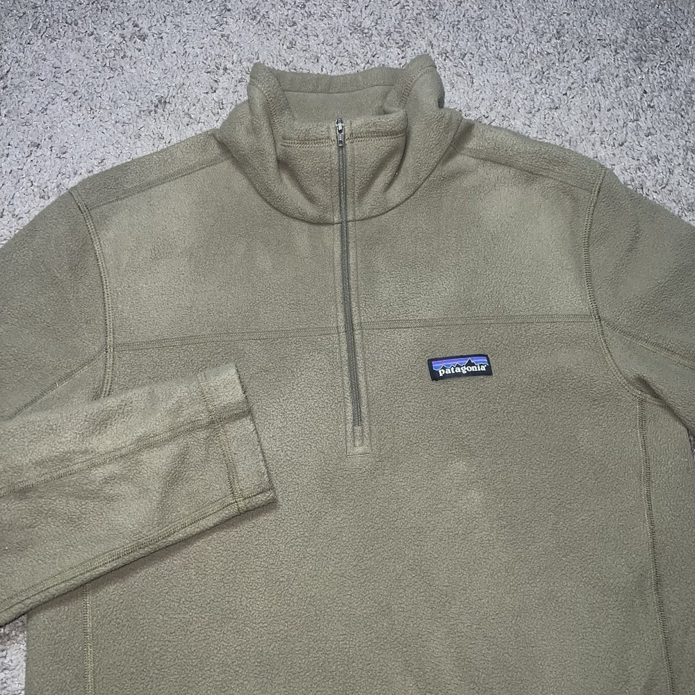 PATAGONIA WOMENS AHNYA 1/4 ZIP PULLOVER SIZE LARGE GARDEN GREEN